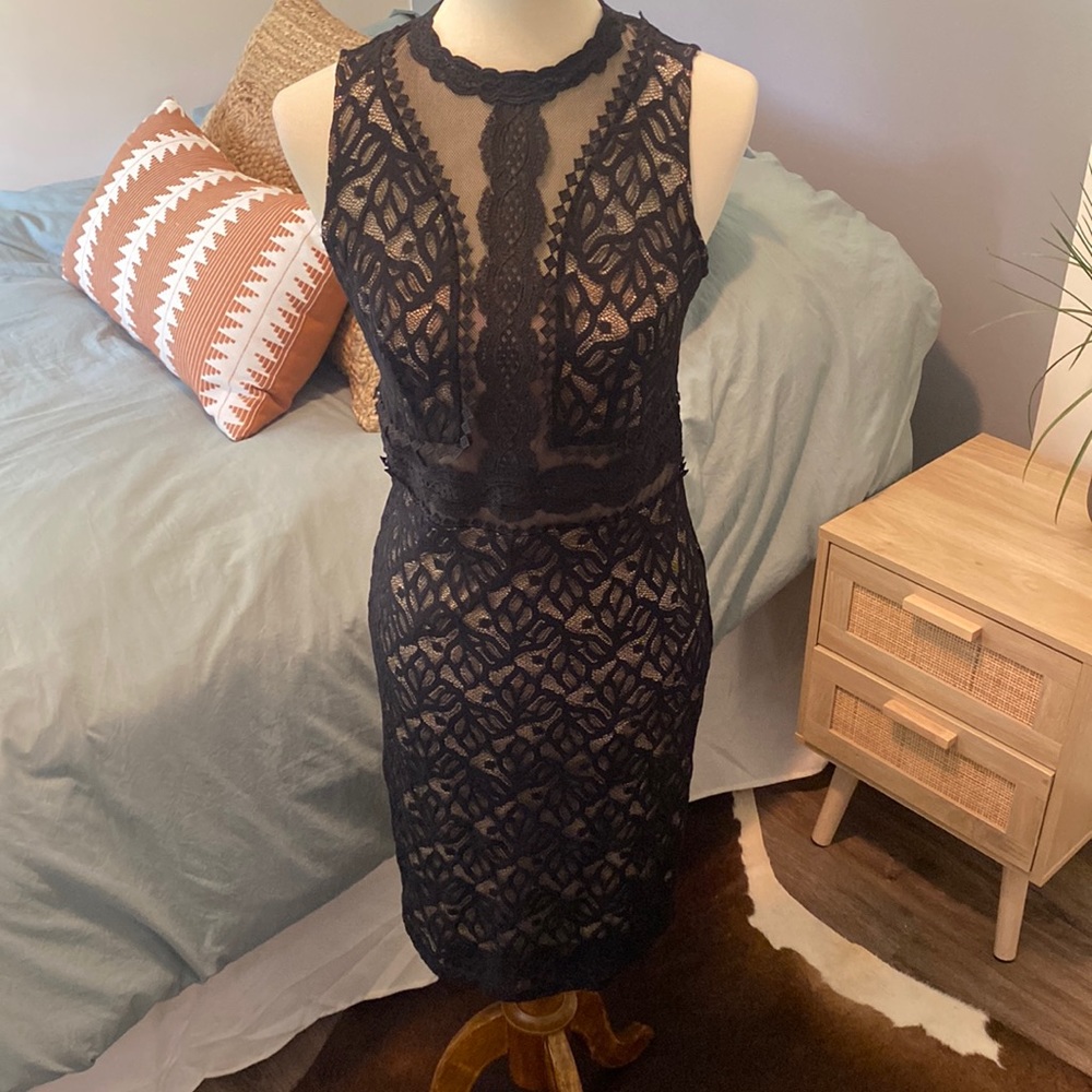 Black lace dress Size 8
